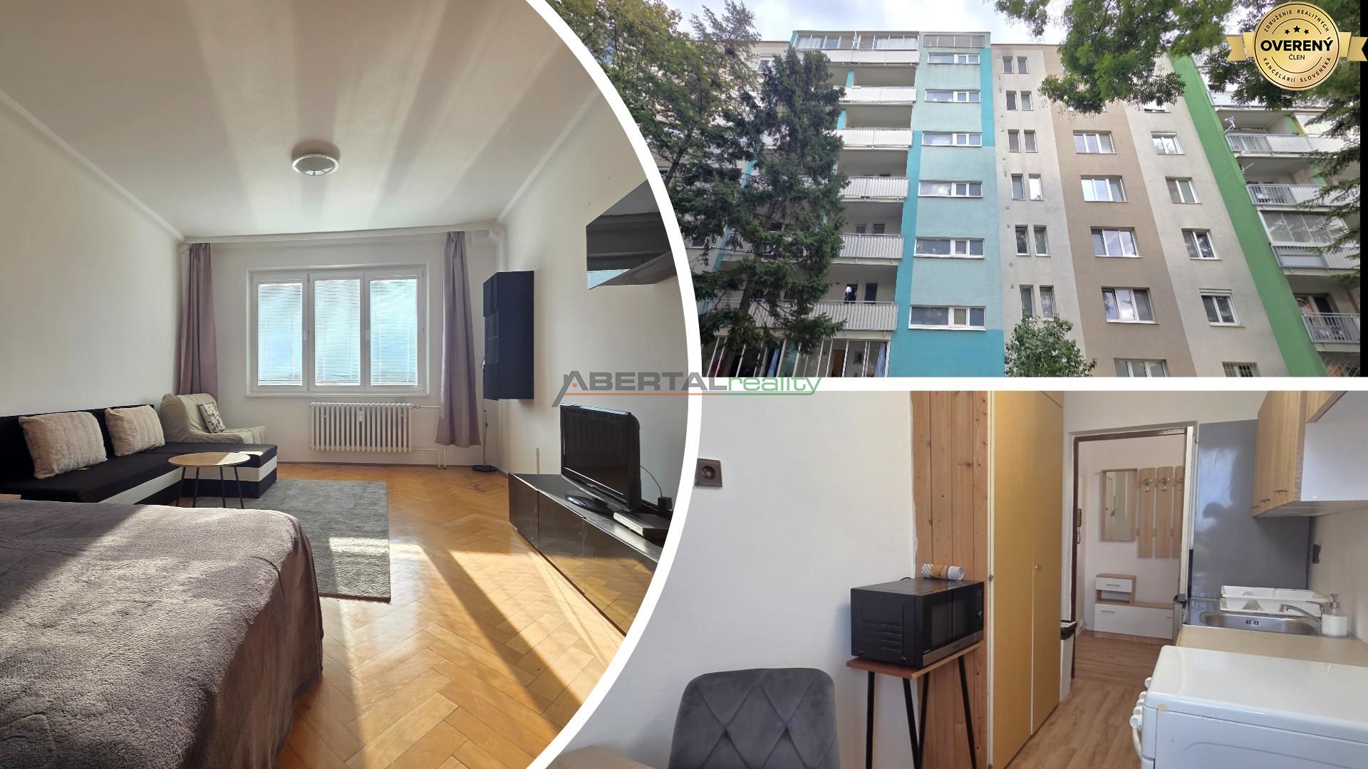 Prenájom, 1 izbový byt, Mesačná, Bratislava, bytový dom 1.JPG