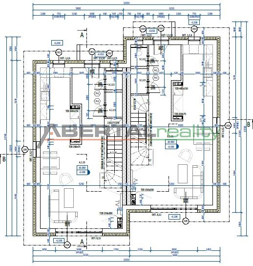 predaj, rodinný dom, dvojdom, 115 m2 Juhásov Dvor, Chorvátsky Grob - čierna voda, 3x parking, záhrada, pôdorys 1. NP.jpg